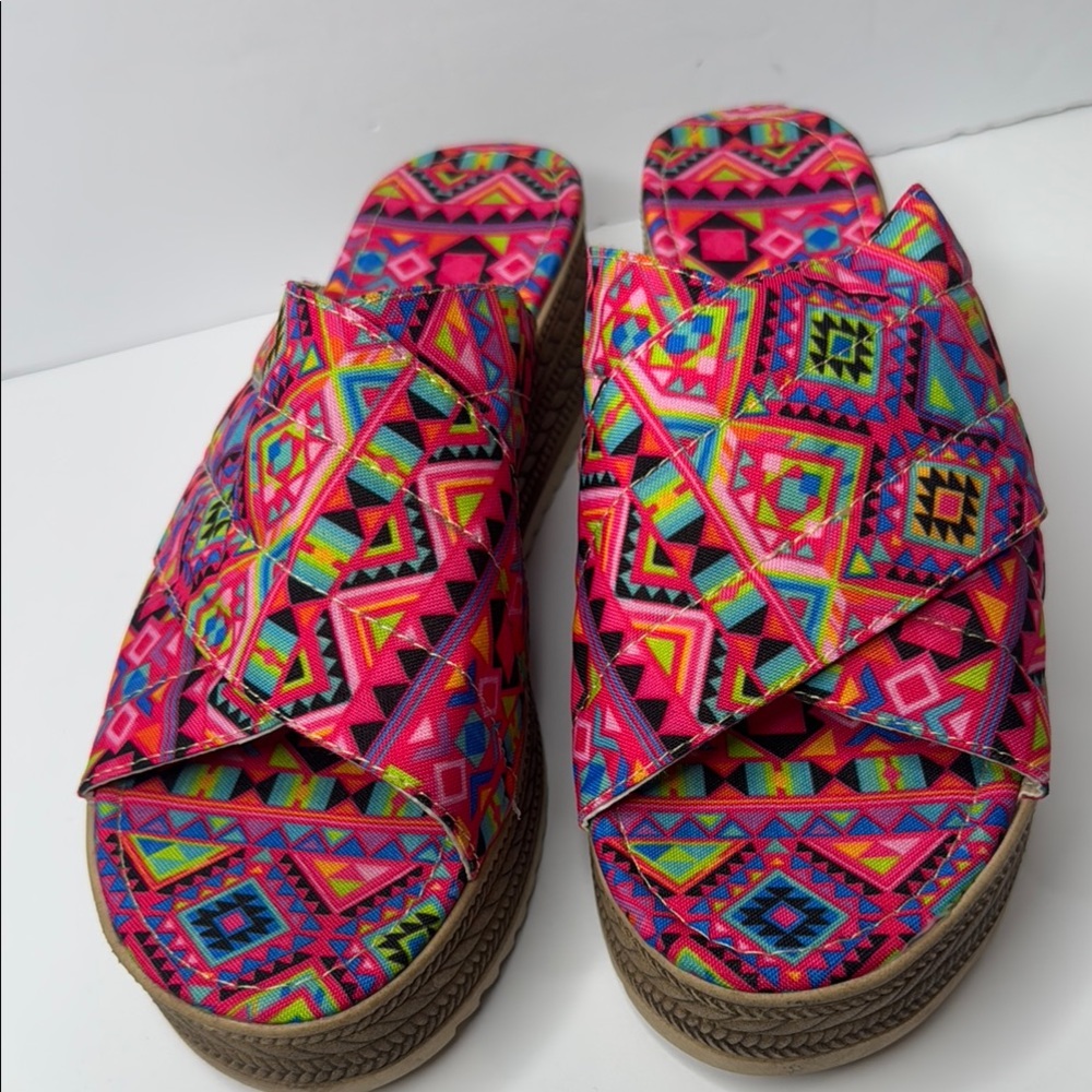 Colorful Geometric Women's Sandals